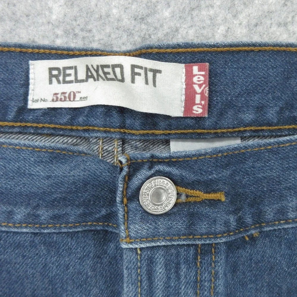 Vintage Levis 550 Jeans Mens 58x32 Relaxed Fit Big & Tall Denim Zip Fly NOS